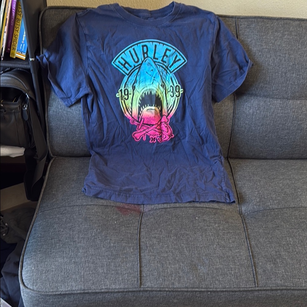 Hurley Kids Shark Attack Tee - Navy
